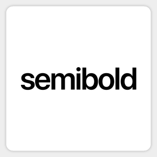 semibold Sticker